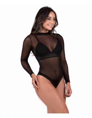 Sheer Mesh Bodysuit - Alice