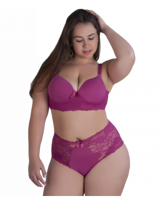 Plus Size Bra and Panty Set - Dara