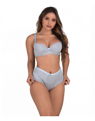 Cotton Bra and Panty Set - Iris