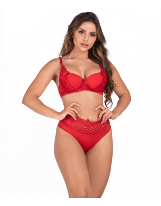 Bra and Panty Set with Lace Details - Alessandra