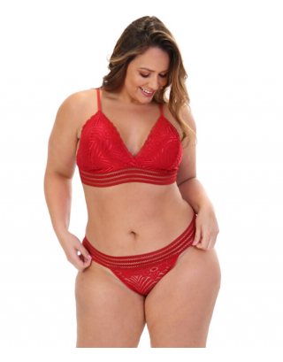 Sexy Plus Size Bra and Panty Set - Graciele