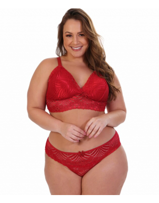Plus Size Sexy Bra and Panty Set - Marjorie