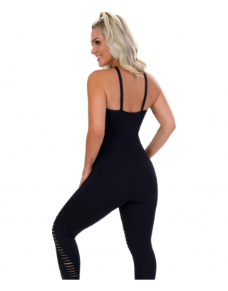 Black Fitness Jumpsuit