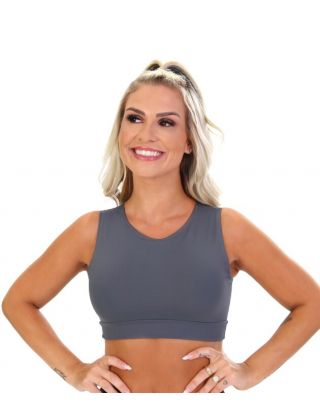 Grey Sports Bra