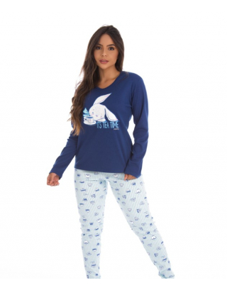 Long Sleeve Printed Pajama Set