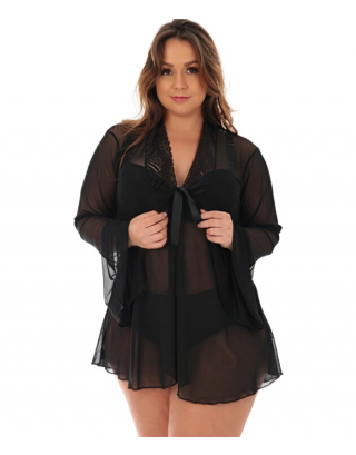 Sexy Plus Size Robe - Samantha