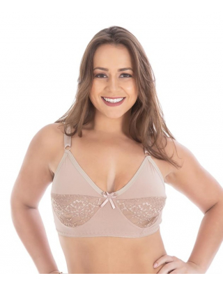 Plus Size Padless Lace Bra - Marcy